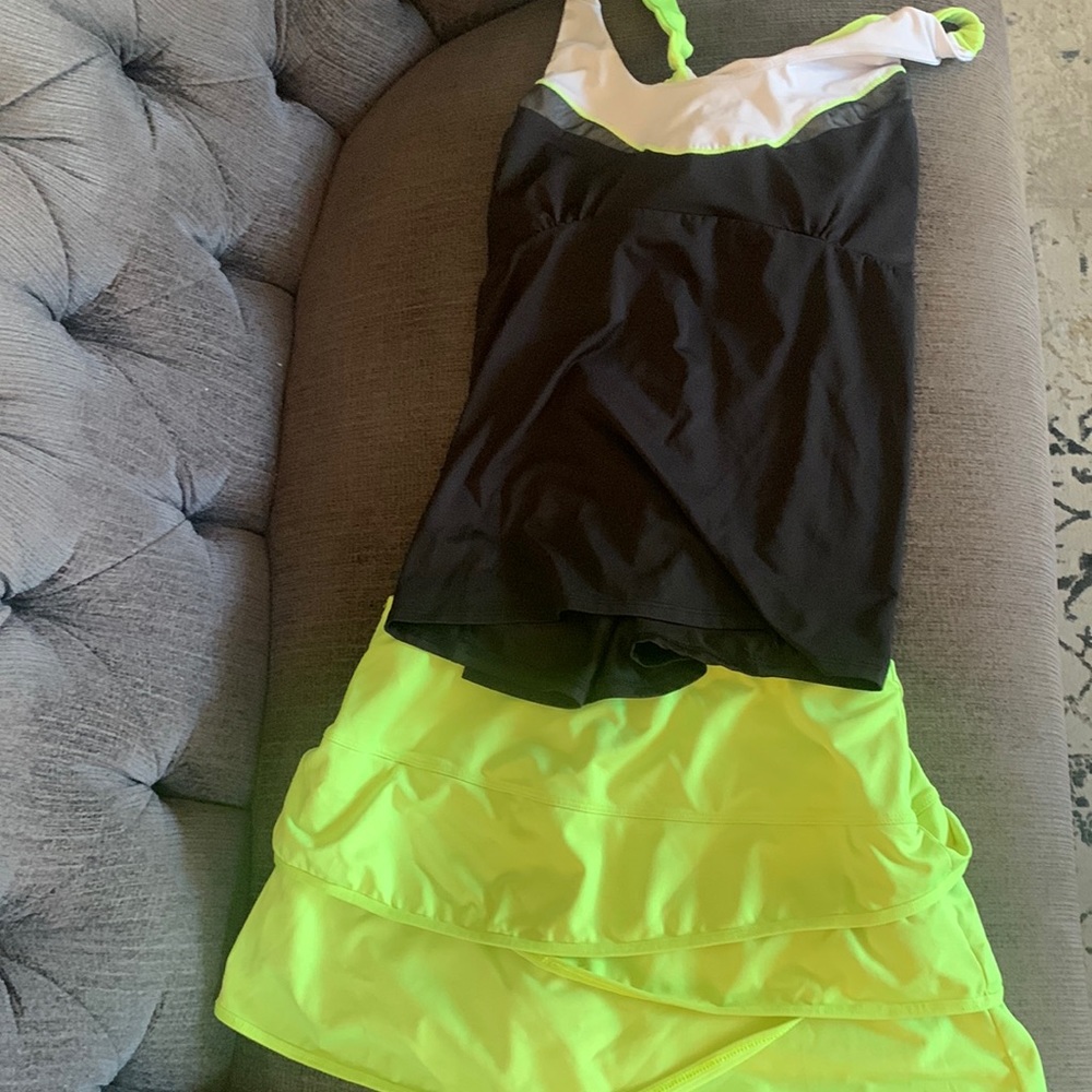Lucky in Love tennis outfit. Top L , skirt M.